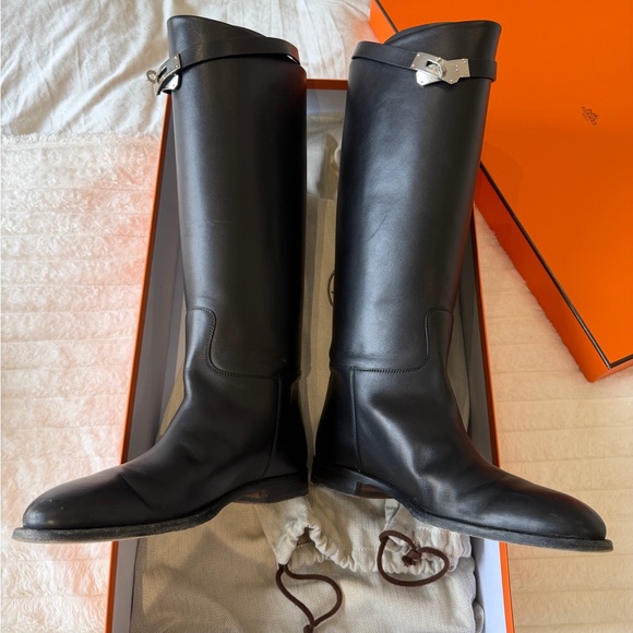 Hermes Black Leather Jumping Boots (Size 42) - Picture 8 of 8